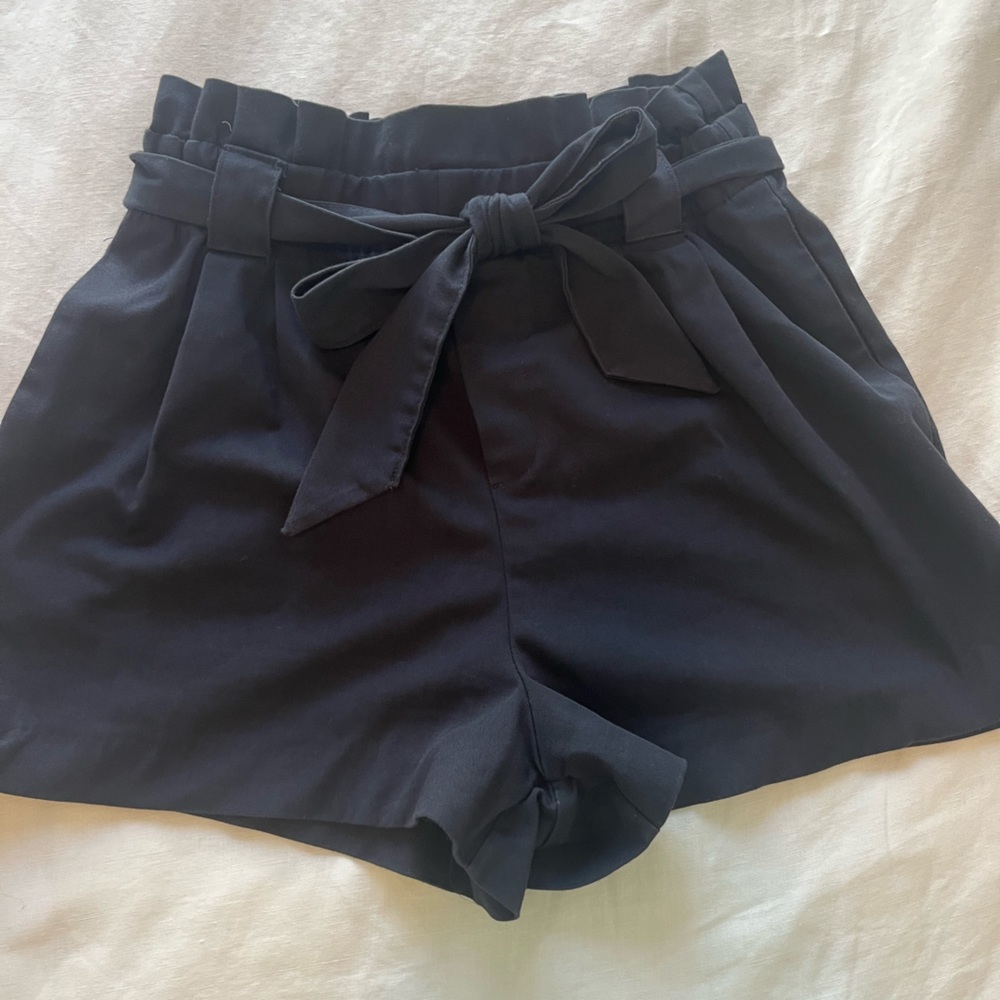 Zara paper bag shorts